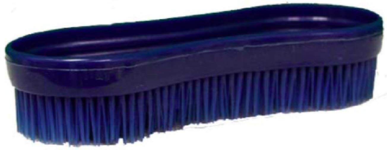 Intrepid International Magic Horse Brush, For Horse Grooming Kit W/Durable Plastic Bristles, Horse Brushes For Grooming, Removes Dirt, Sweat, Grime, Black